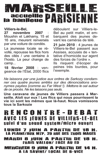 Soutien aux inculpés de Villiers-le-Bel