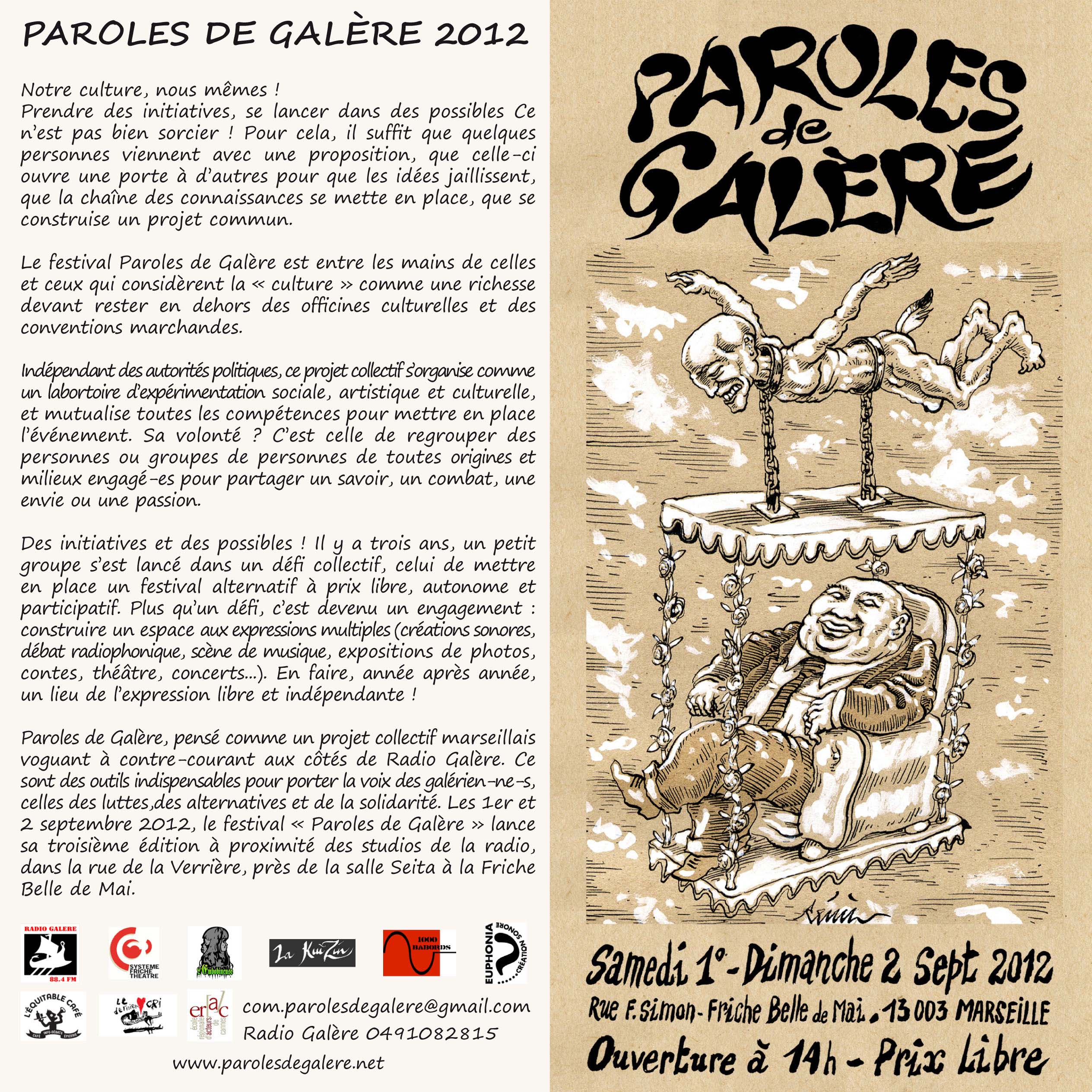 Prog paroles de galere