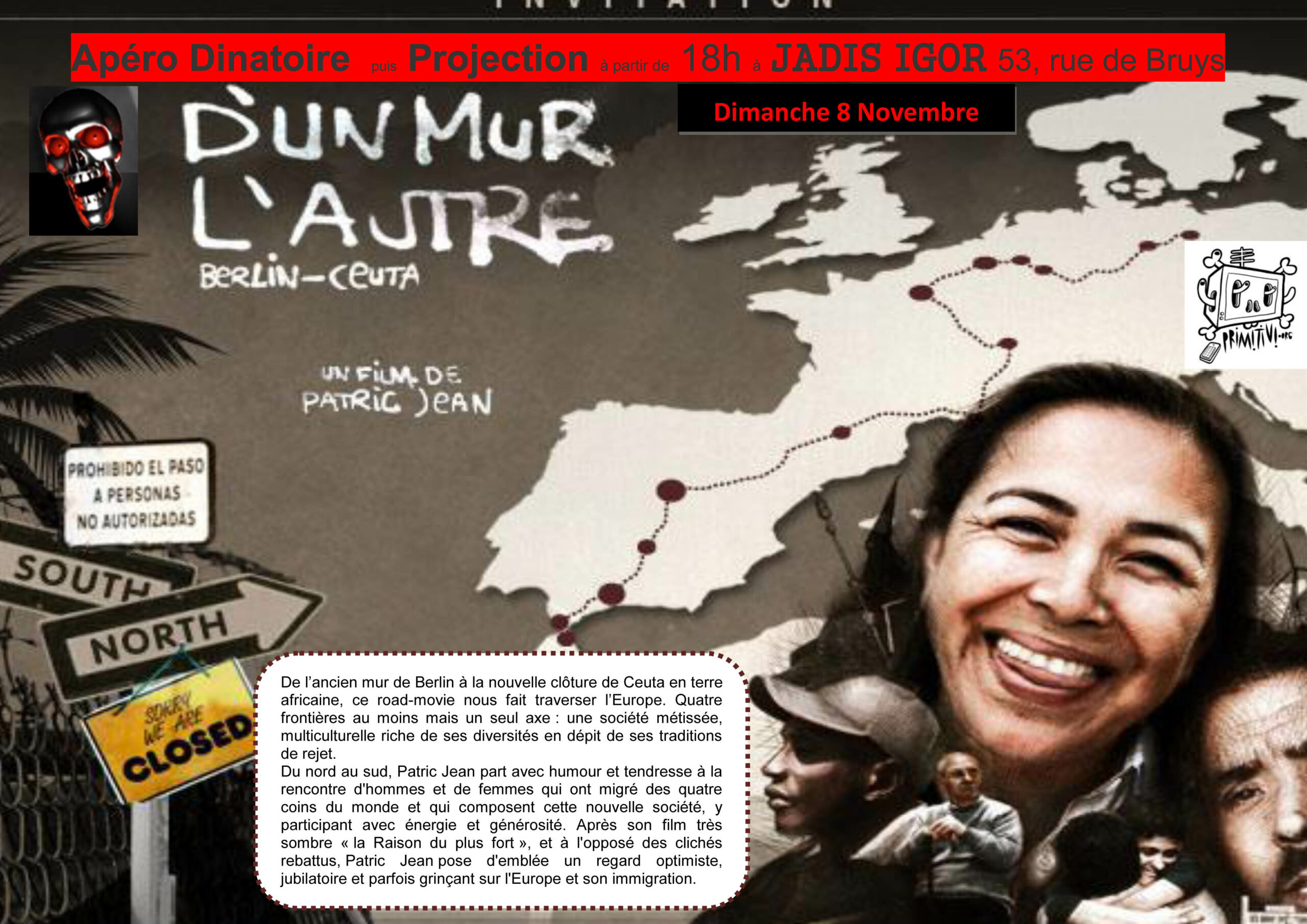 CINÉ-CLUB : D&rsquo;un mur l&rsquo;autre (Berlin/Ceuta)