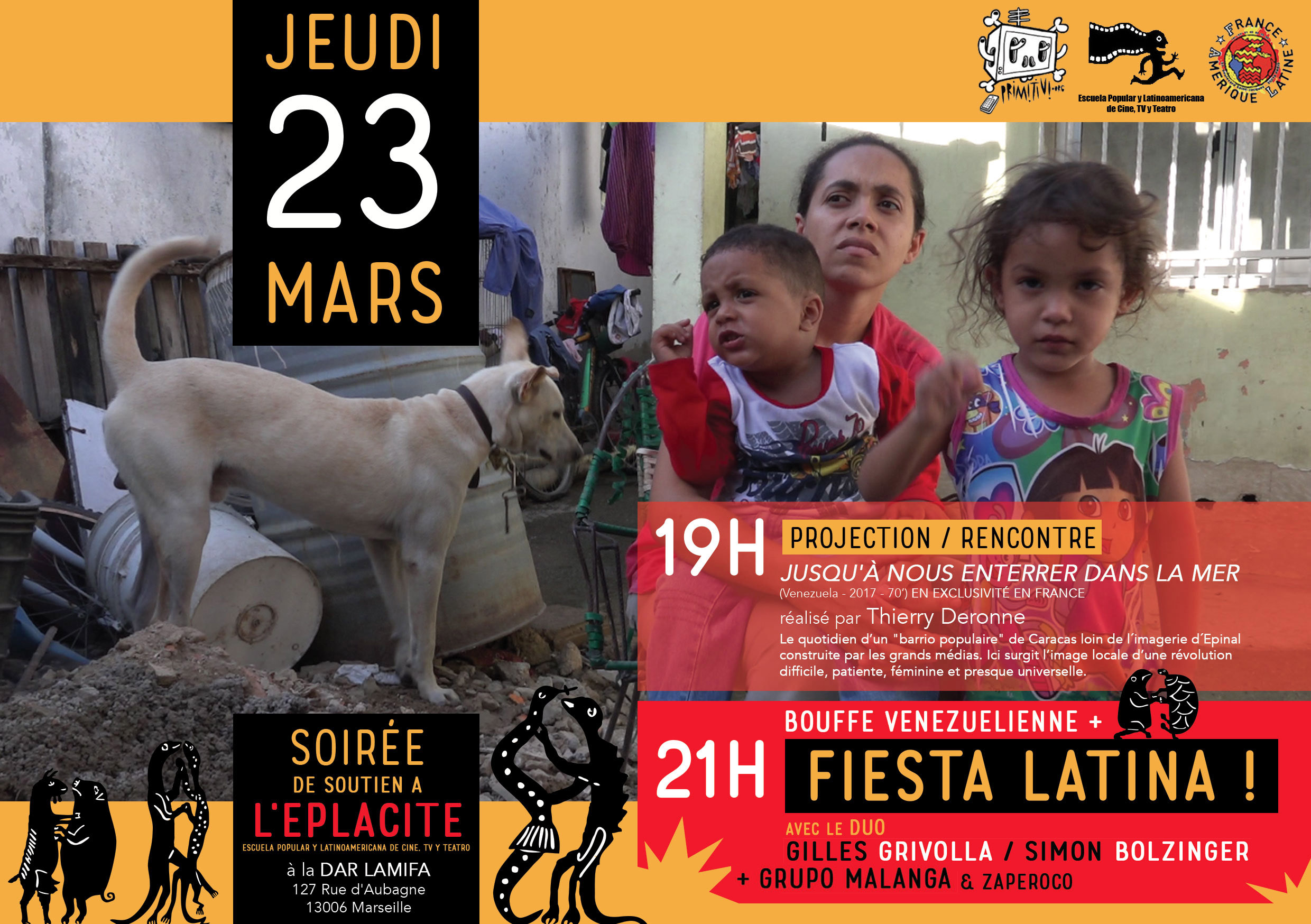 Projection + Fiesta LATINA à la DAR LAMIFA