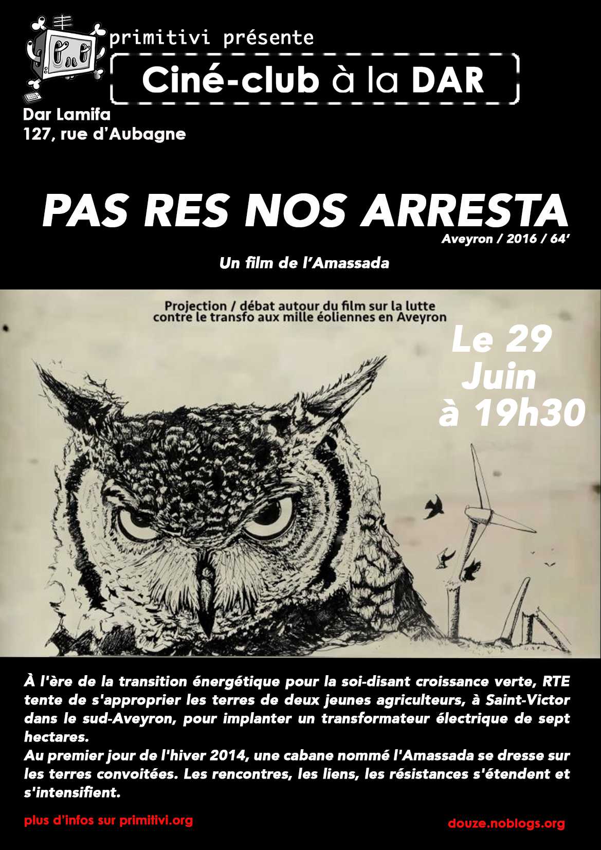 Ciné-club : « Pas res nos arresta »
