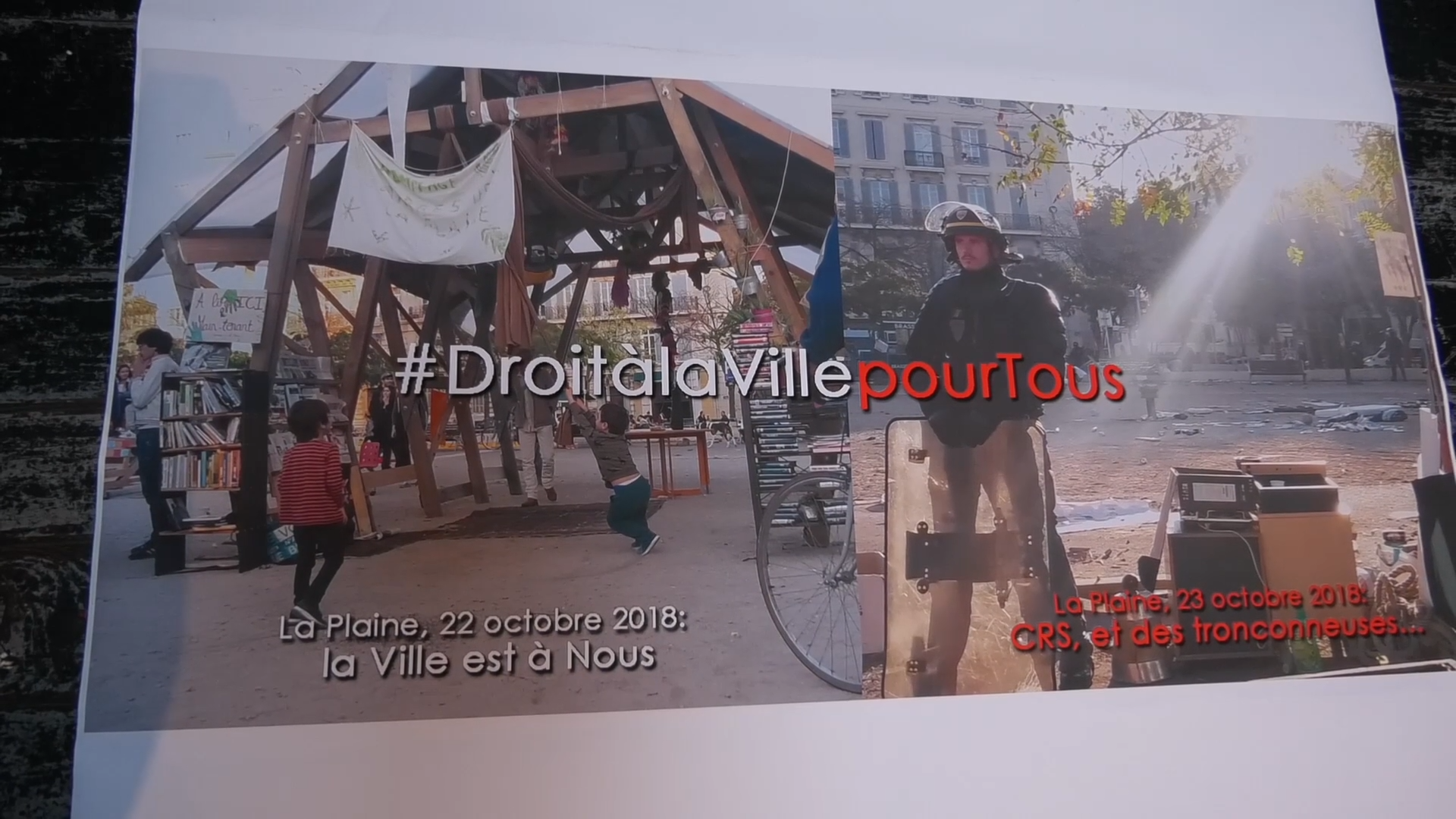 Conférence de presse sur le réaménagement de la plaine